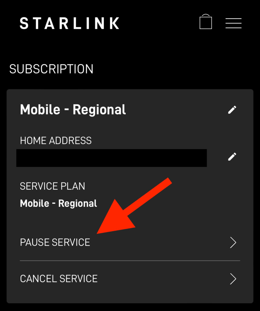 how to resume service on starlink
